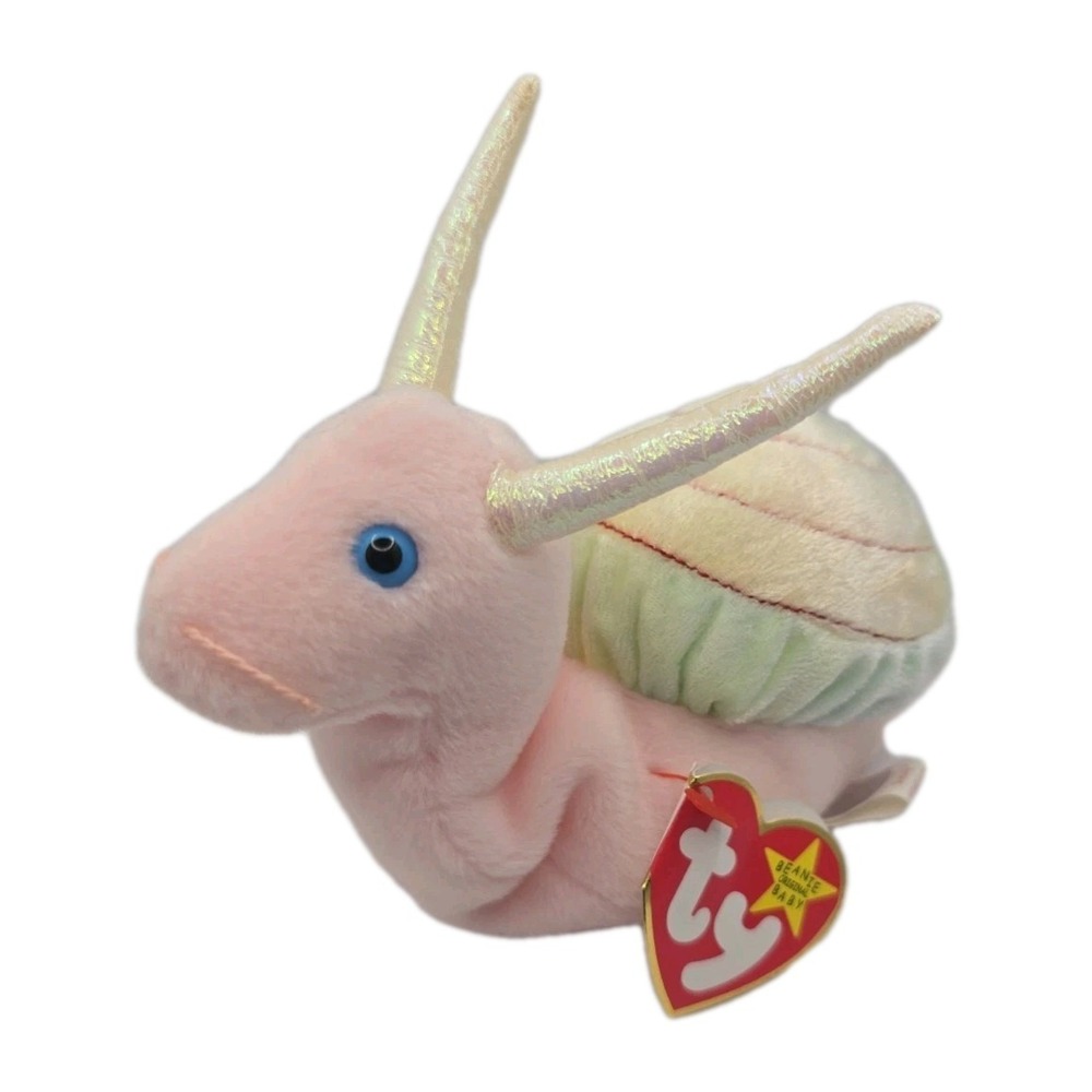 1999‎ Ty Beanie Baby "Swirly" Retired Colorful Snail BB15